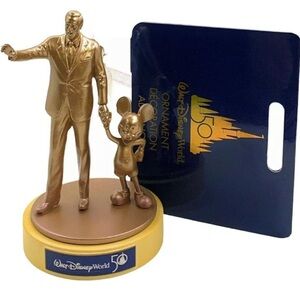 Walt Disney & Mickey Mouse Partners Ornament Walt Disney World 50th Anniversary